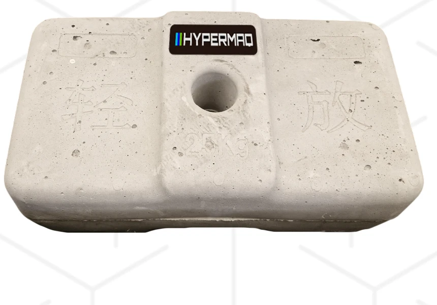 Contrapeso de concreto 25 kg HYPERMAQ